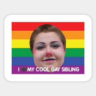 Cool gay sibling Sticker